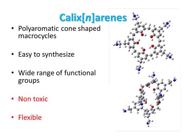 Calixarenes offer a more chemically-tunable alternative.